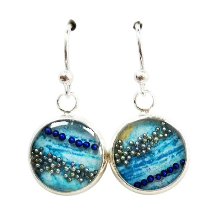 Short Drop Earrings, Sterling Silver - Diverse for wholesale by Nimanoma