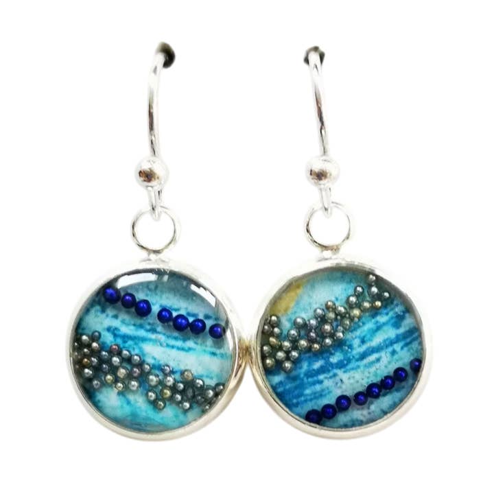 Short Drop Earrings, Sterling Silver - Diverse for wholesale by Nimanoma