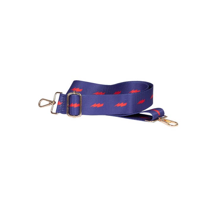 Sarta Accessories - Wholesale Bag strap – women's - Royal Blue Red Bag Strap With Lightning Bolt Print1