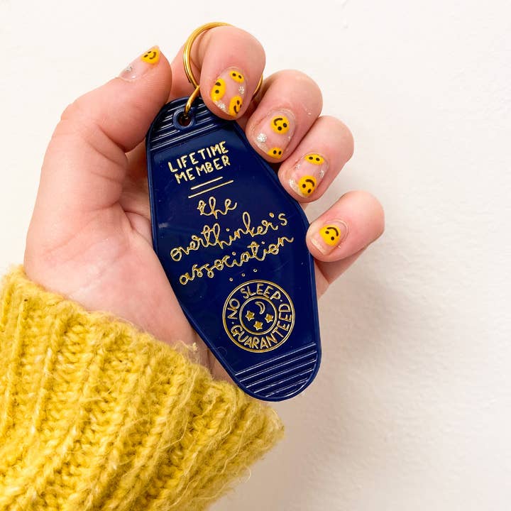 Oh, Laura - Wholesale Keychain – Unisex - keyring - the overthinker's association - navy blue1