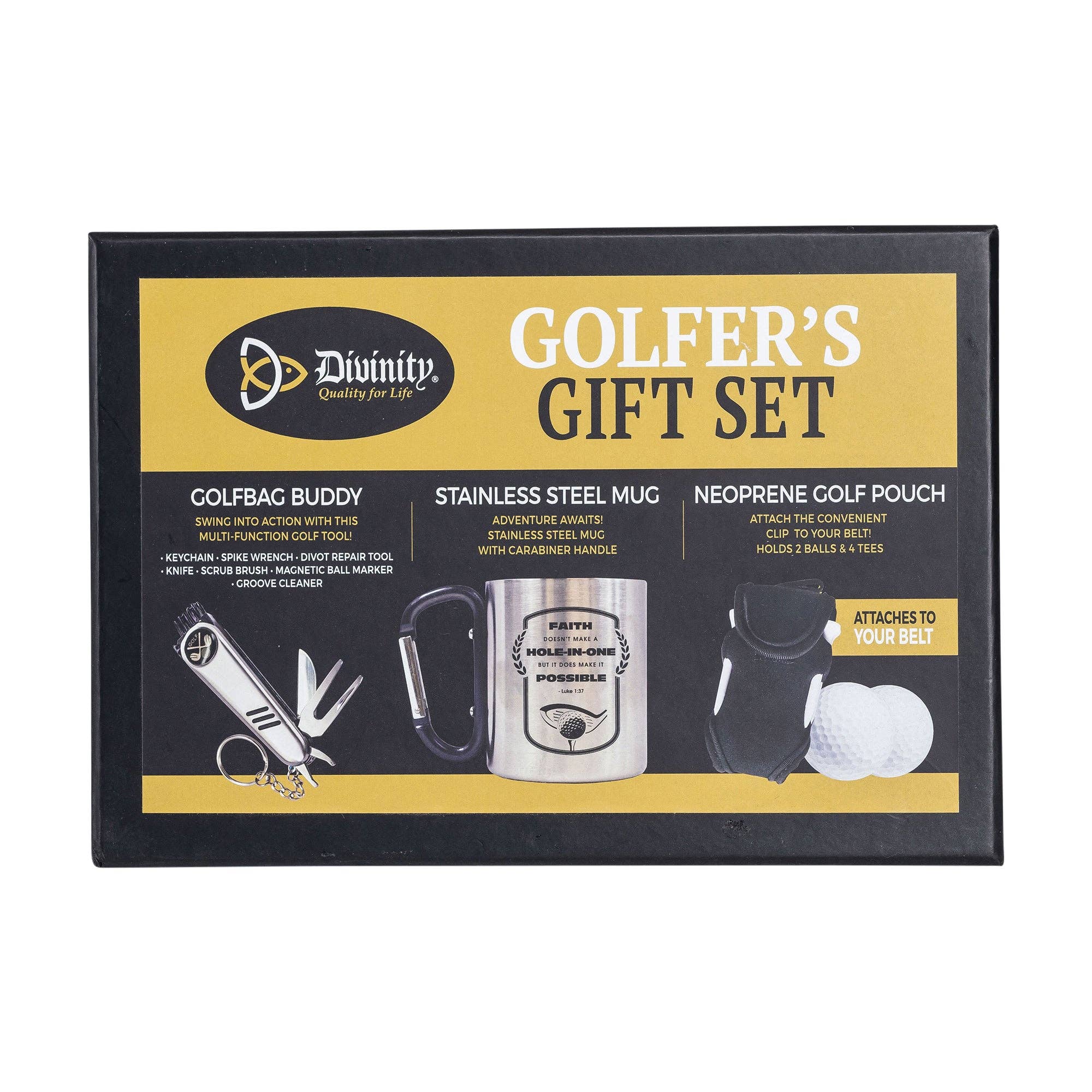 Divinity Boutique - Wholesale Sporting Accessories - Golfers Gift Set: Faith - Luke 1:375