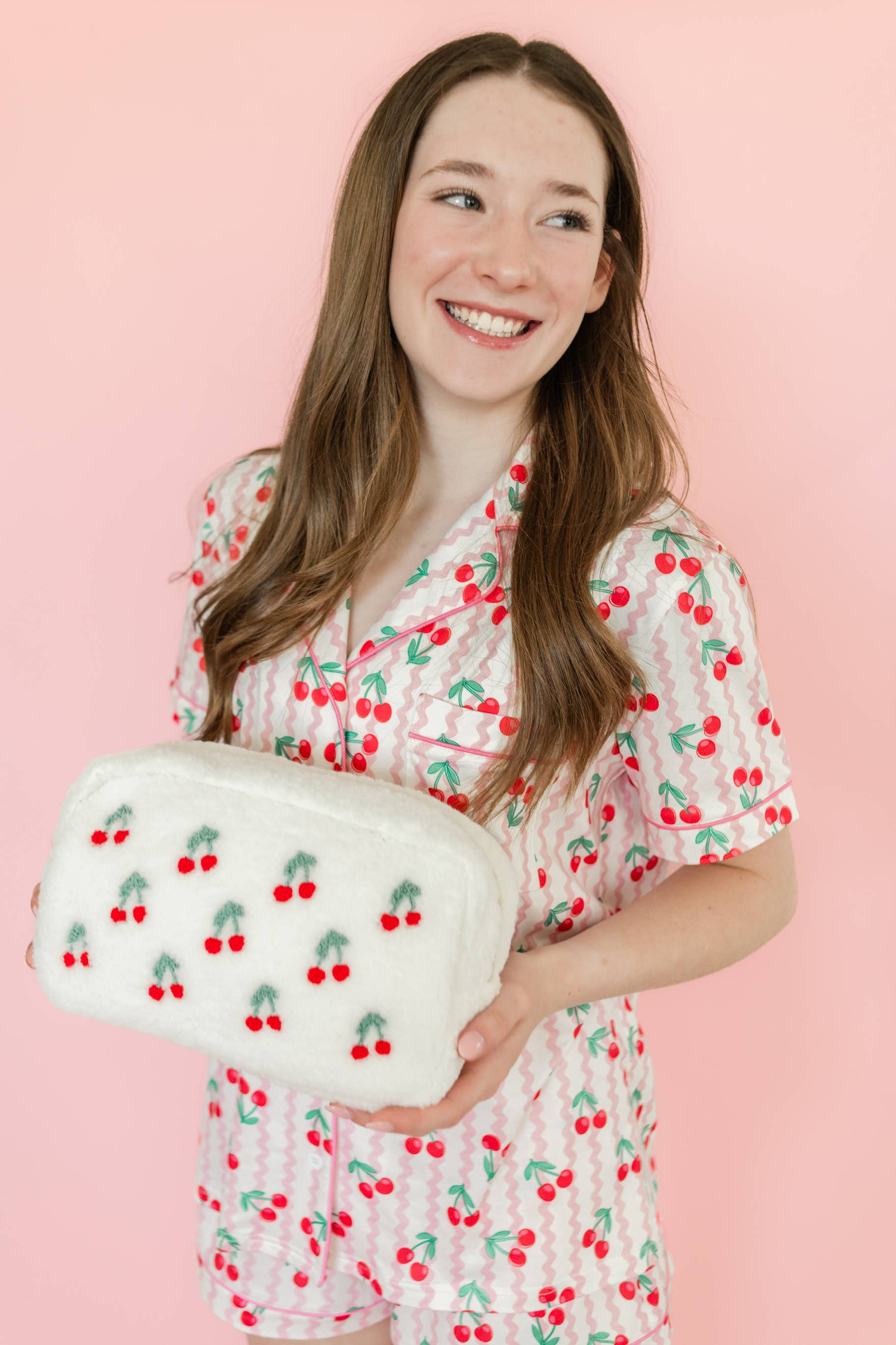 Rock Paper Scissors - Wholesale Sleepwear Set - Women's - Cherry on Top Ric Rac Short Sleeve Loungewear Pajama Set5