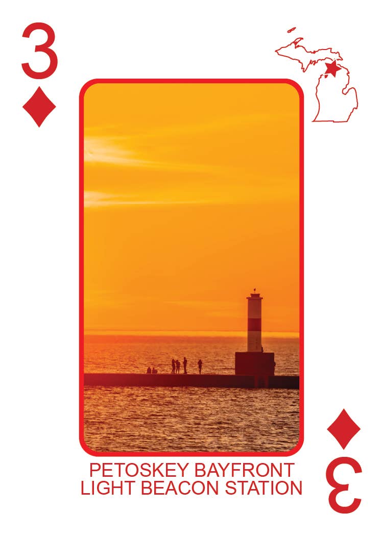 Phil Stagg Photography - Wholesale Playing Cards - LIGHTHOUSES OF MICHIGAN - Playing Cards - Euchre Friendly42