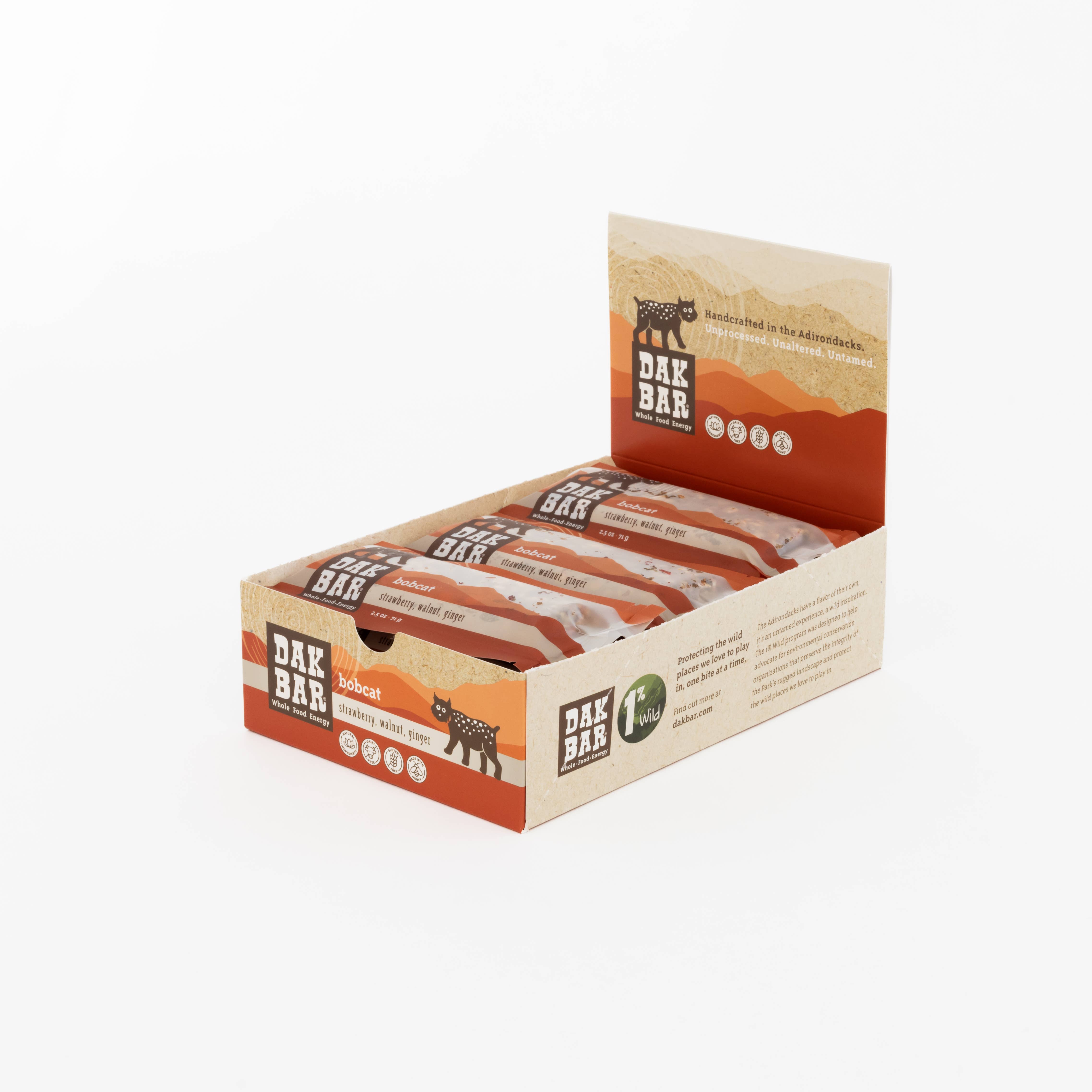 Dak Bar - Wholesale Snack Bar - Bobcat Bar - Walnuts, Strawberries & Ginger Snack Bar8
