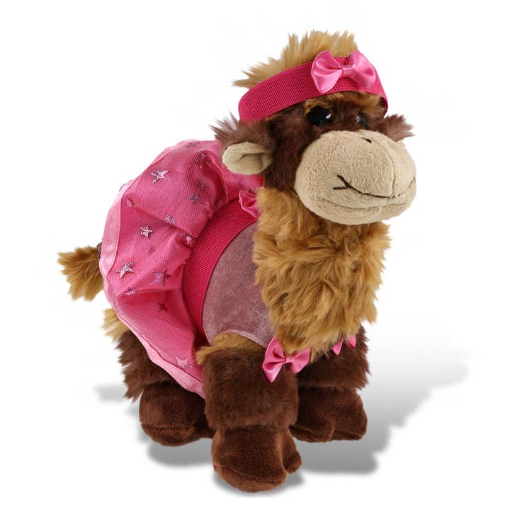 PELUCHE SUPER MORBIDO - CAMMELLO CON VESTITO DA BALLERINA per la vendita all'ingrosso da parte di Cota Global
