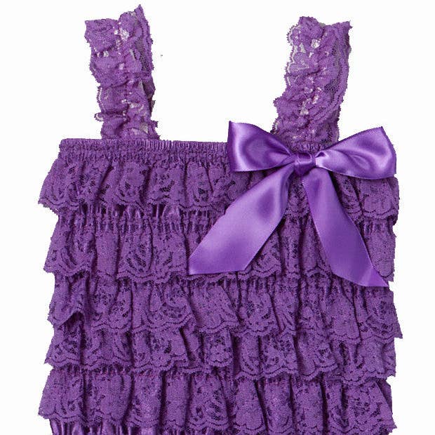 Purple Lace Romper for wholesale by Wenchoice