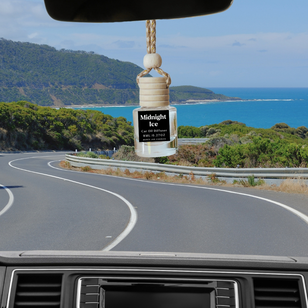 Honey Jar Creations - Wholesale Car Freshener - Unisex - Hanging Car Diffusers | Midnight Ice | Made in USA2