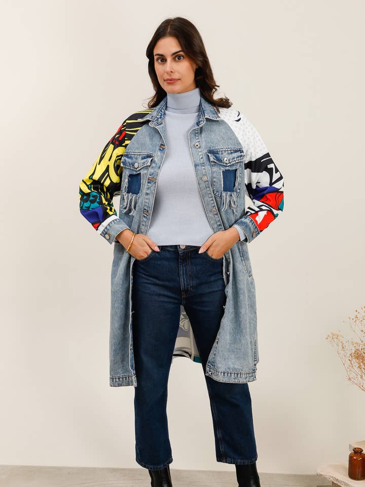 Giacca stampata (08-5799) per la vendita all'ingrosso da parte di aikha