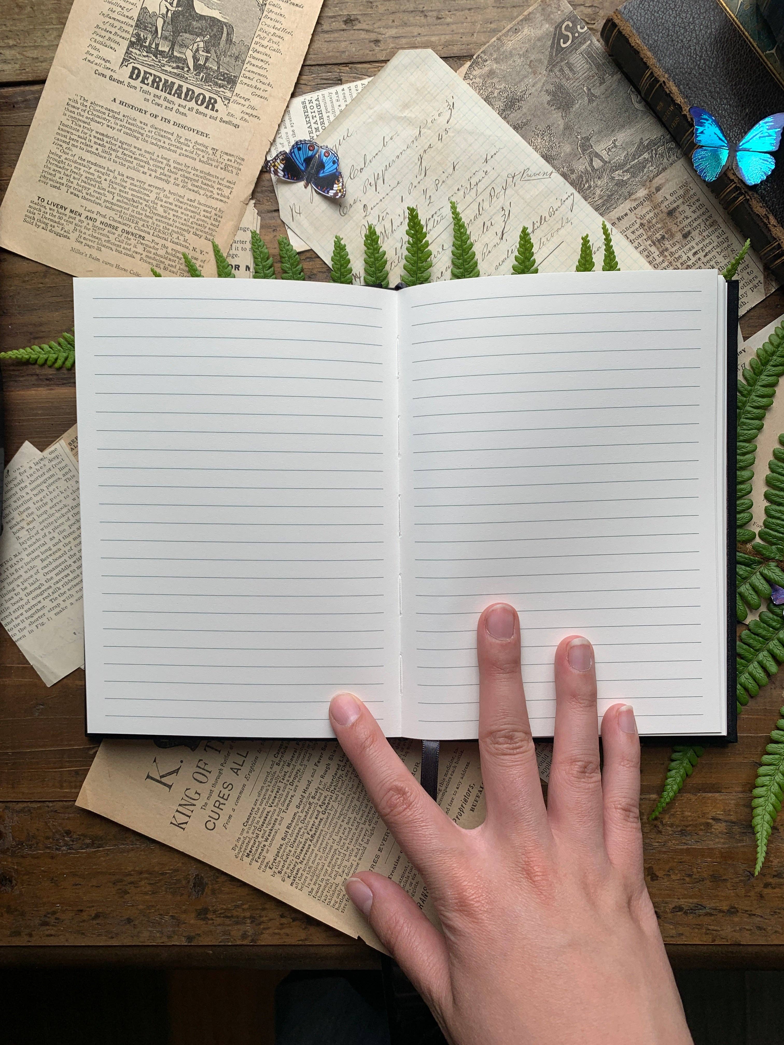 The Creeping Moon - Wholesale Notebook - The Grimoire - B6 vegan lined notebook, 120gsm ivory paper3