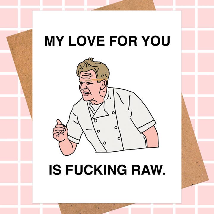 Biglietto di anniversario divertente di Gordon Ramsay | Pop Culture Card per la vendita all'ingrosso da parte di Pop Hot Cards