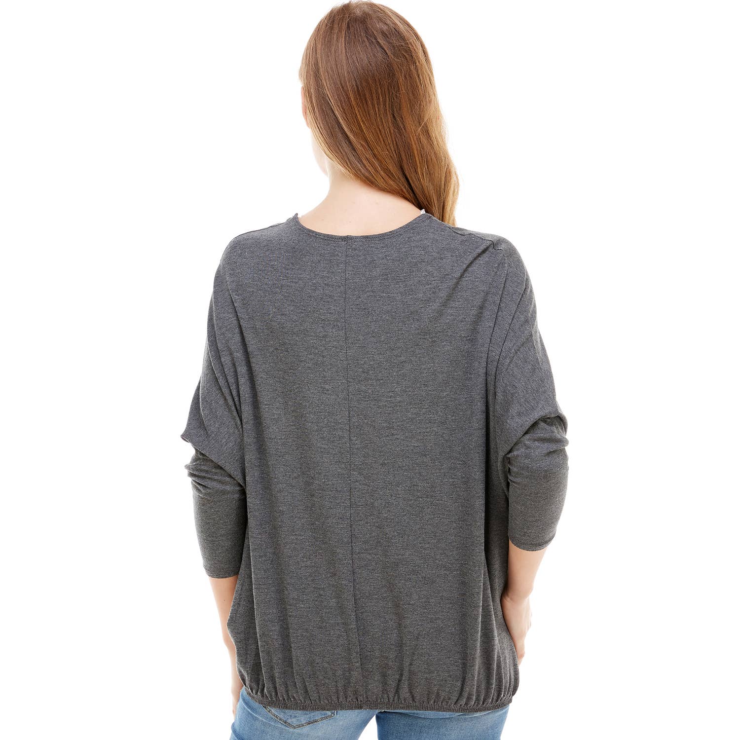 Azules Clothing - Wholesale Tunic - Women's - ATP-2309RS-DOLMAN Sleeve Elastic Bottom Hem Tunic17