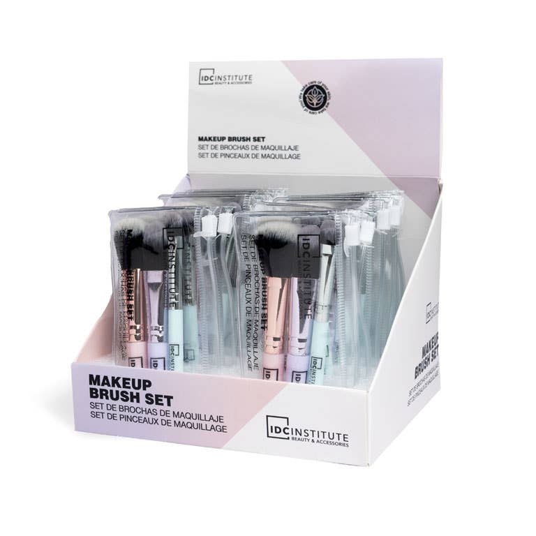 Aquarius Cosmetic SLU - Vendita all'ingrosso Set di pennelli da trucco - Set di 3 pennelli per trucco IDC Institute3