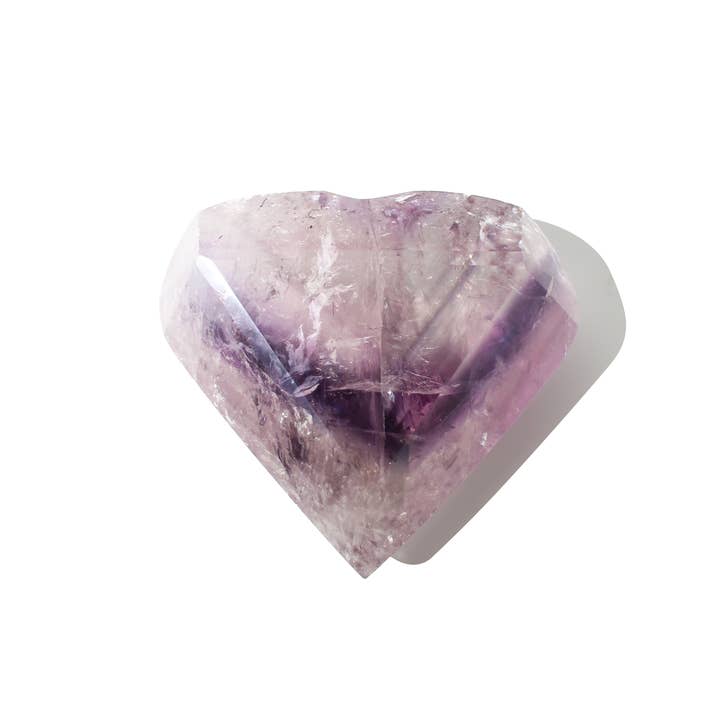 Amethyst A Faceted Heart #6 - 2" for wholesale by Stonebridge Imports