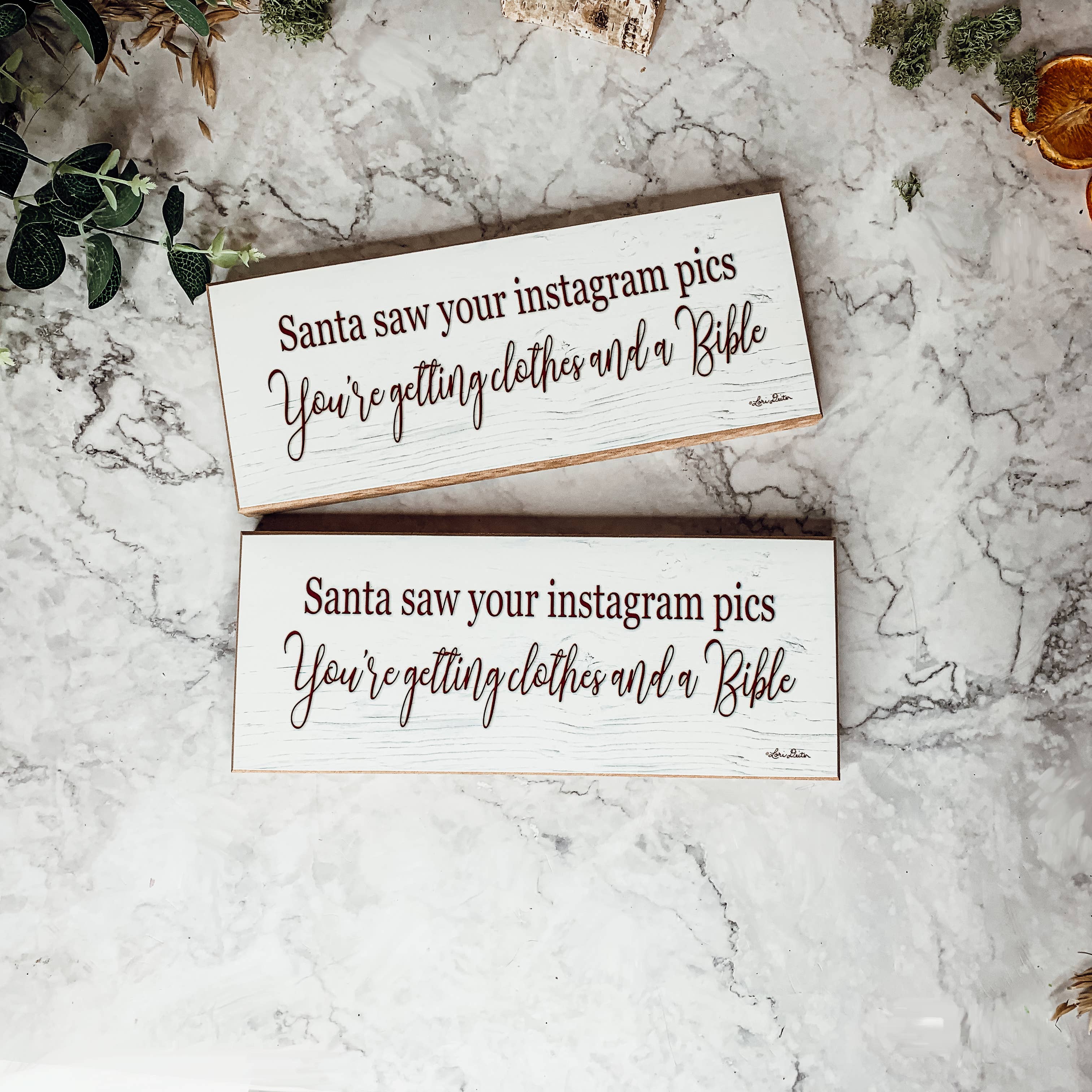 Gia Roma - Vendita all'ingrosso Cartelli - Divertenti regali natalizi per vino - Segni umoristici con vino e decorazioni8