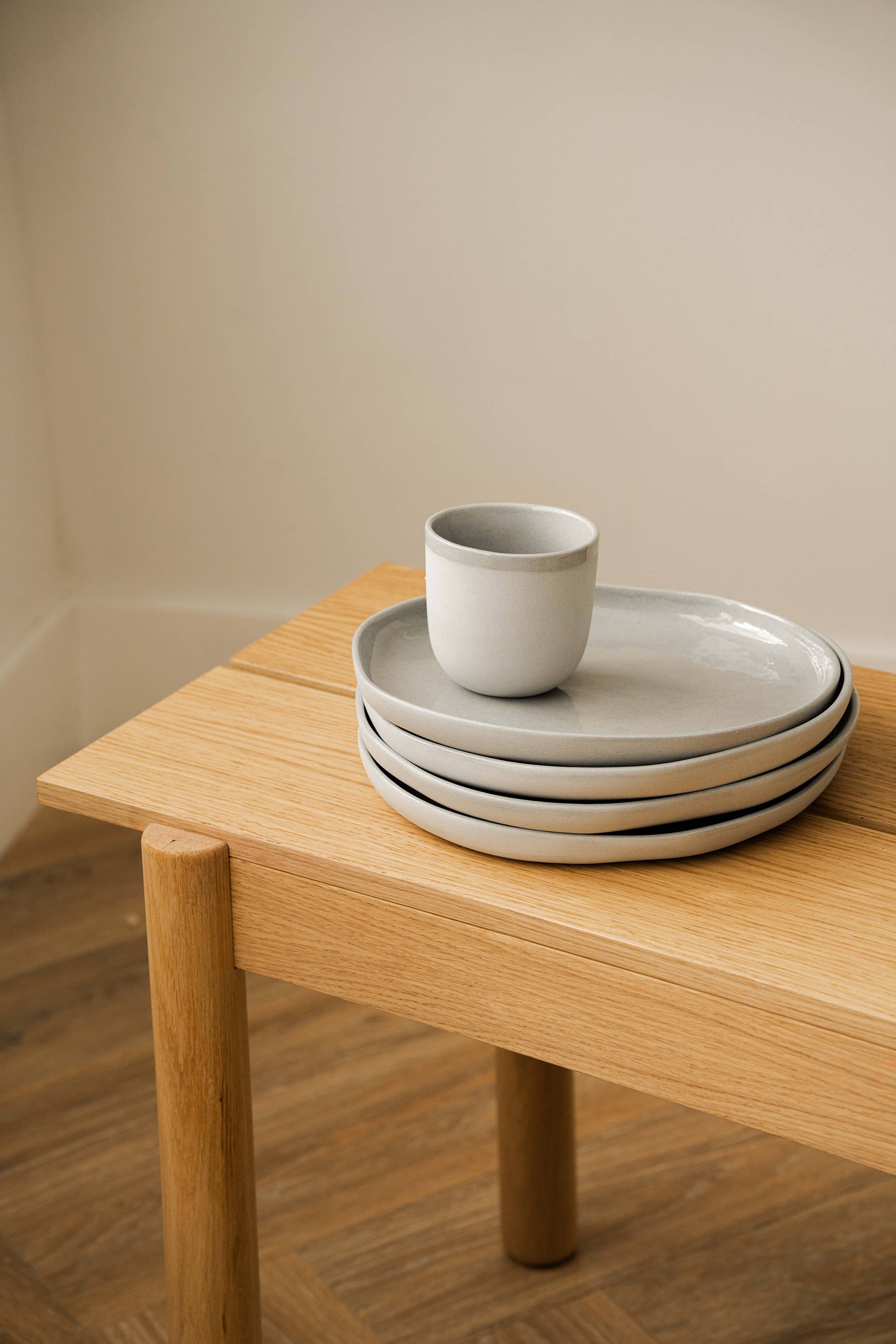 Creating Comfort Lab - Venta al por mayor Taza de café/té - Taza café de porcelana hecha a mano. Cielo gris3