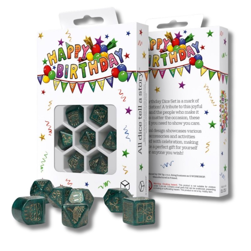 Cardshouse - Wholesale Dice - Happy Birthday Dice Set: Balloons Q-WORKSHOP0