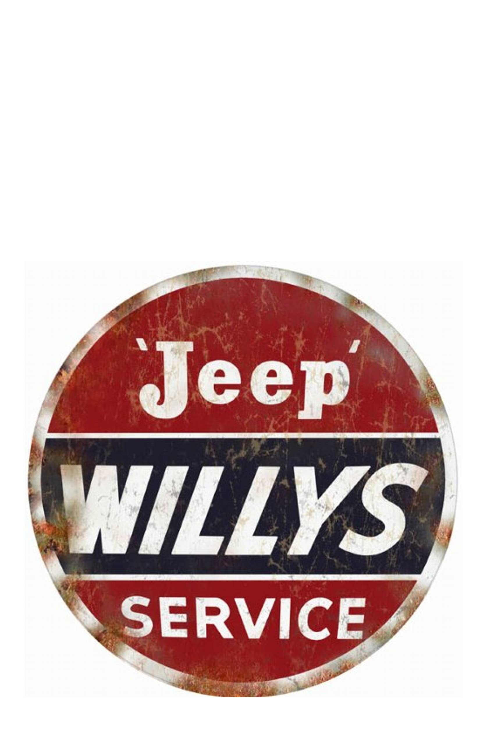 Willys Jeep Service Embroidered Iron-on Patch 3" 