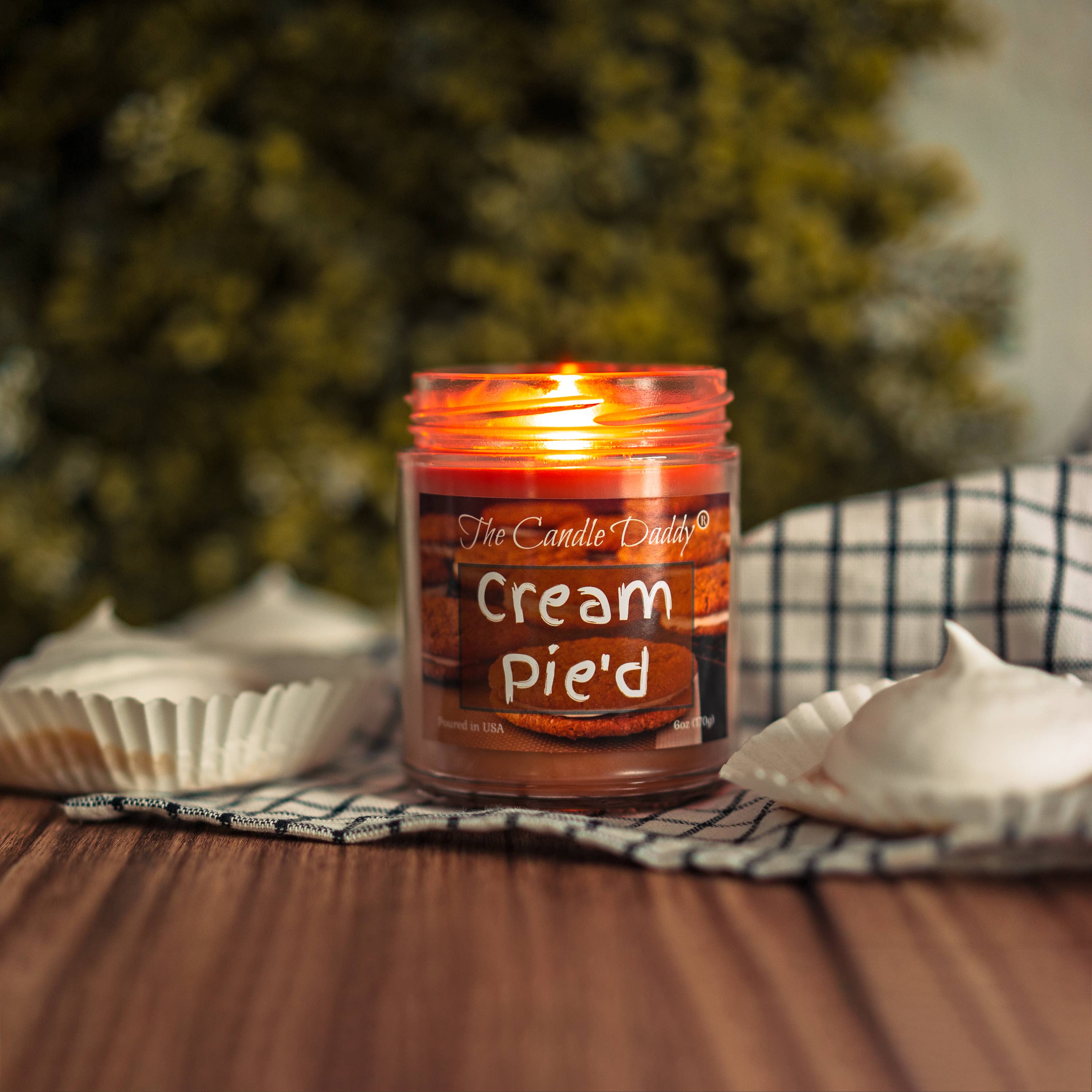 The Candle Daddy - Wholesale Jar/Filled Candle - CREAM PIE'D - OATMEAL CREAM PIE SCENTED - 6 OZ JAR CANDLE1