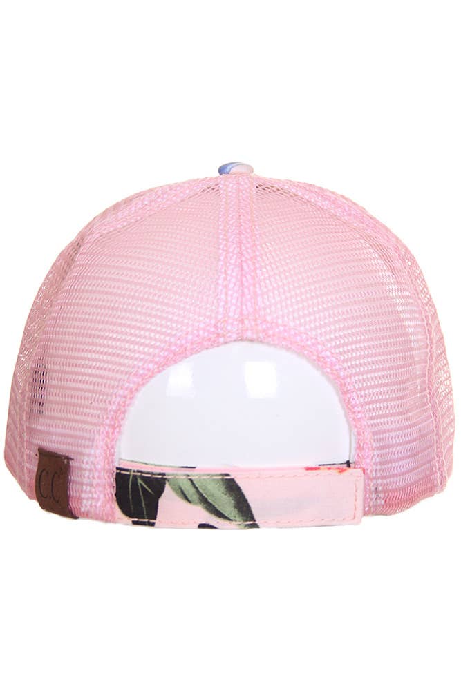 Hana - Wholesale Baseball Cap - Women's - C.C Floral Print Trucker Baseball Cap6