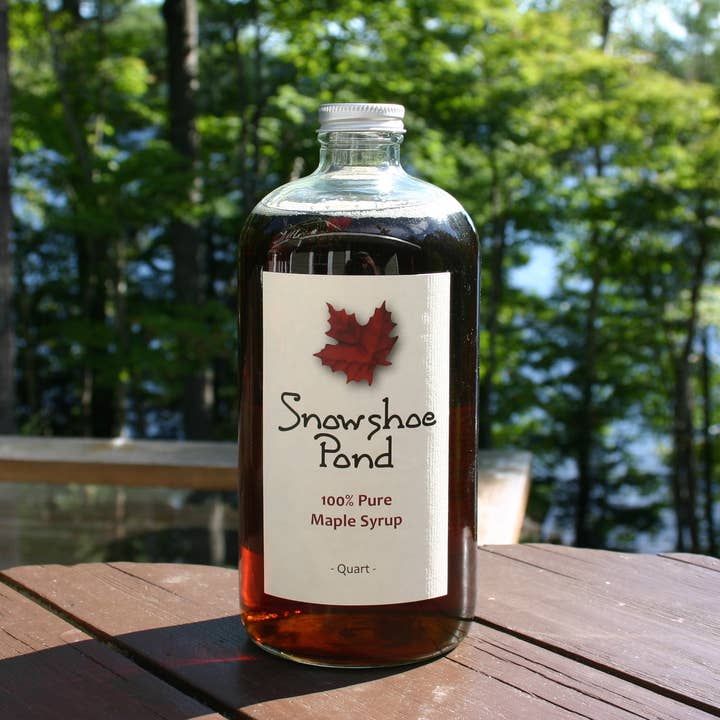 Rock Maple Mountain LLC - Wholesale Maple Syrup - Snowshoe Pond Organic Maple Syrup, quart (32 oz)1