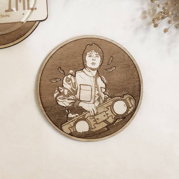 Studio Rima - Venta al por mayor Posavasos - Set de 6 posavasos de madera de Back to The Future - Regalo de cine3