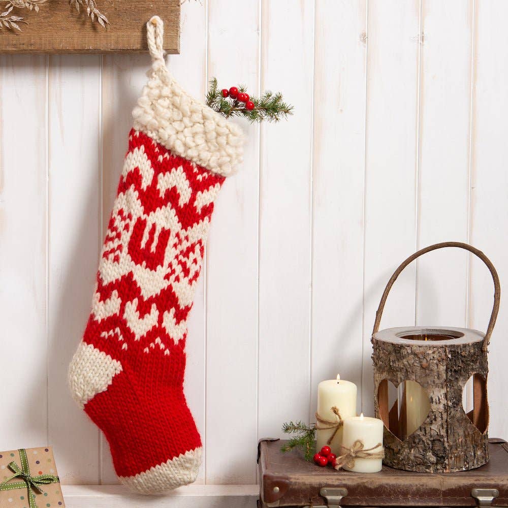 Wool Couture Company - Vente Accessoire de tricot/crochet - Kit de tricot personnalisé pour chaussettes de Noël1