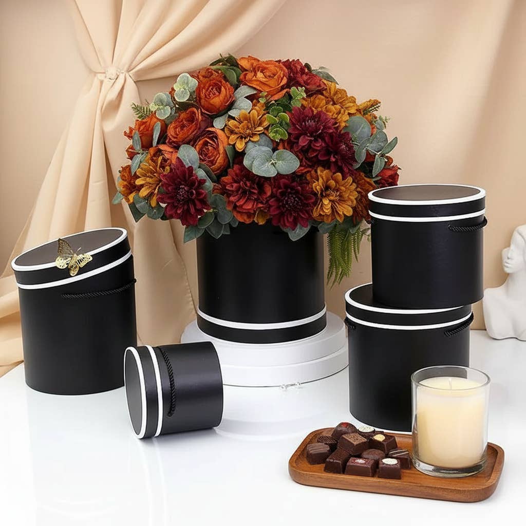 Elegant Design Supply - Wholesale Decorative Box - French Inspired Cylinder Floral Box3