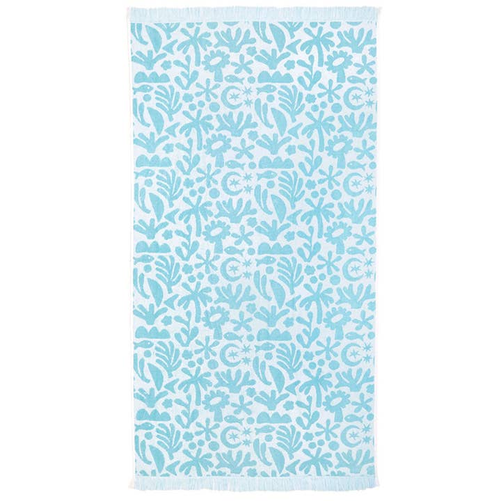 HiLo Beach Towel Holiday - Sky for wholesale by Bambury