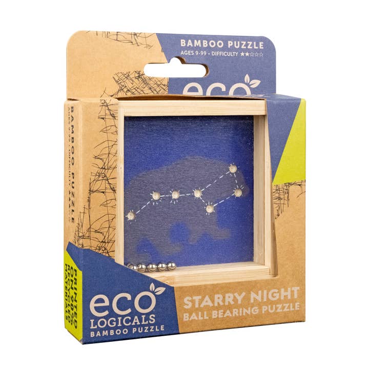 Project Genius - Wholesale Puzzle - Adult - Ecologicals Starry Night Ball Bearing Bamboo Brainteaser3
