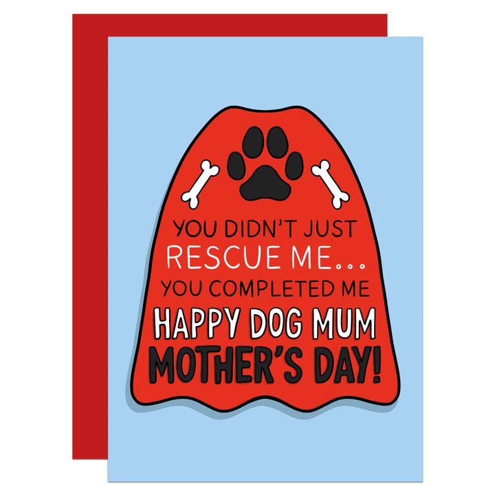 Redningshund Mors Dag A6 Kort for engroshandel hos TeePee Creations