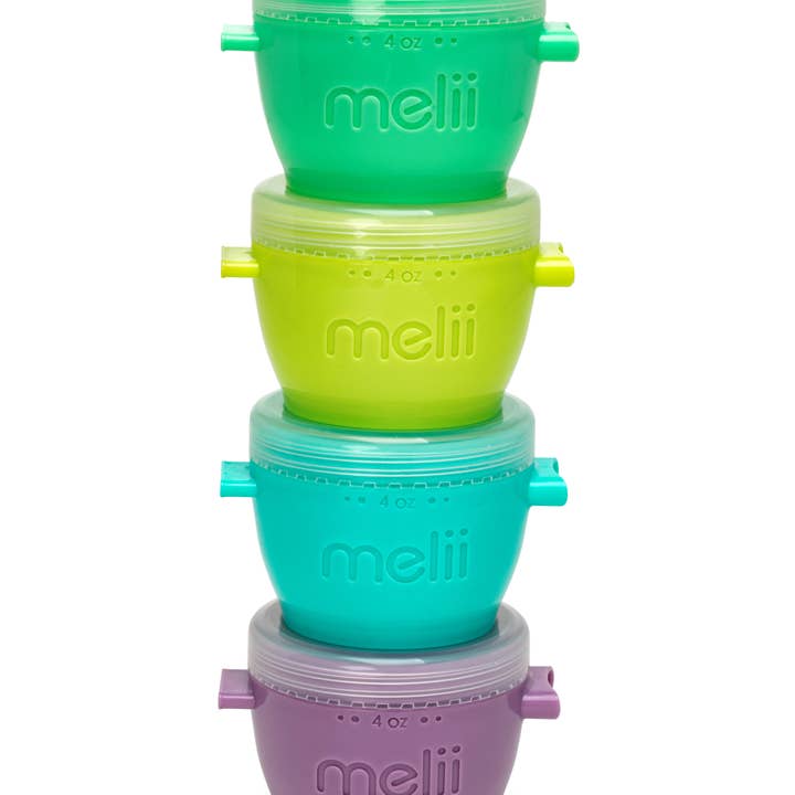 melii - Wholesale Food Storage Container - 4oz Snap & Go Pods - 4 Freezer & Snack Containers15