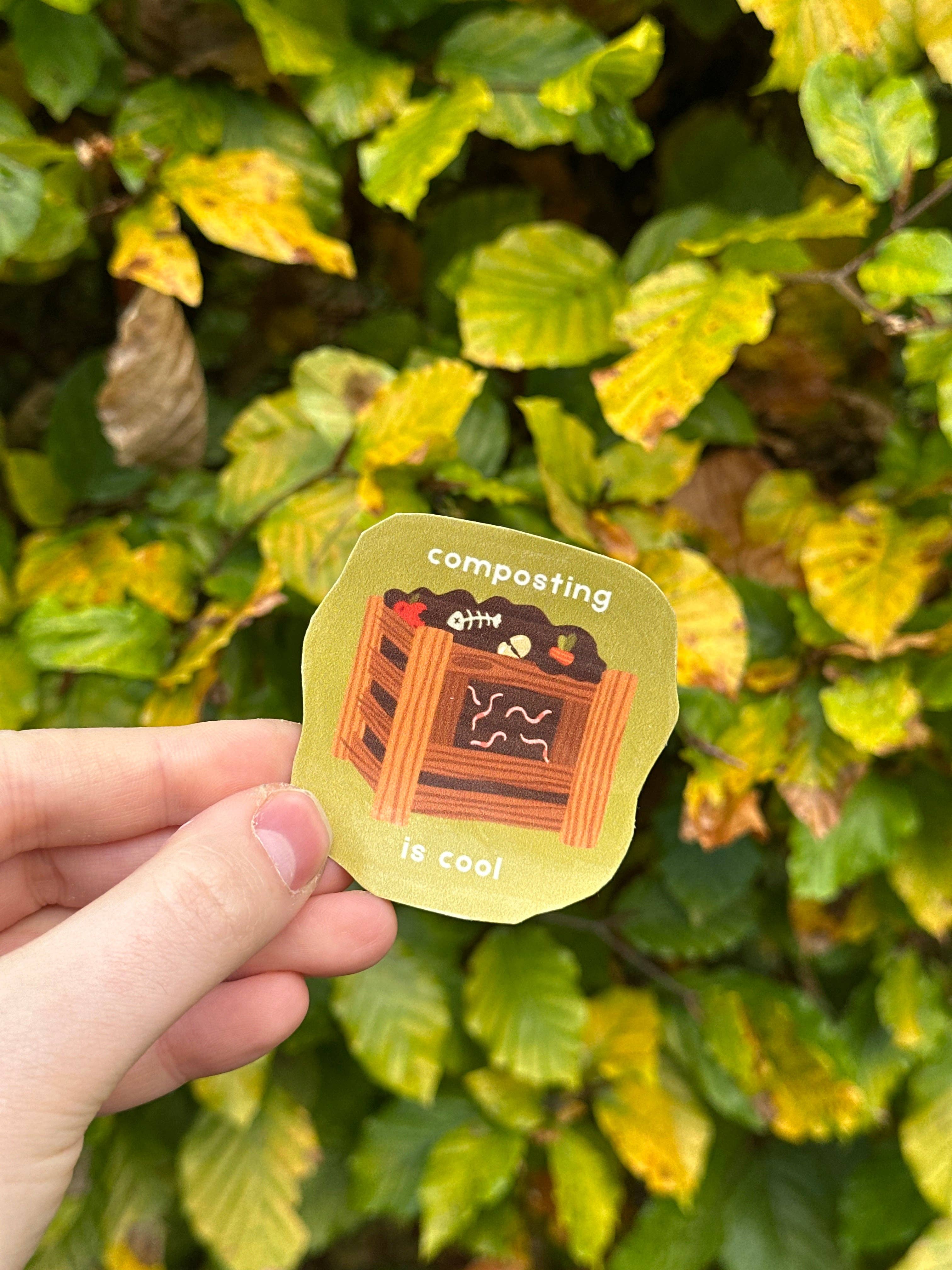 Slug Studios – wholesale Sticker – Compost is Cool Sticker Pack3