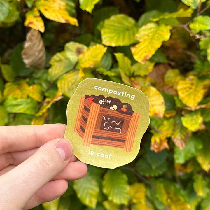 Slug Studios – wholesale Sticker – Compost is Cool Sticker Pack3