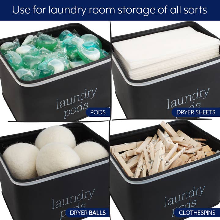 Kurated Korner – Organizador/armazenamento de cozinha por atacado – AuldHome Design Suporte para Cápsulas de Lavandaria em Esmalte4