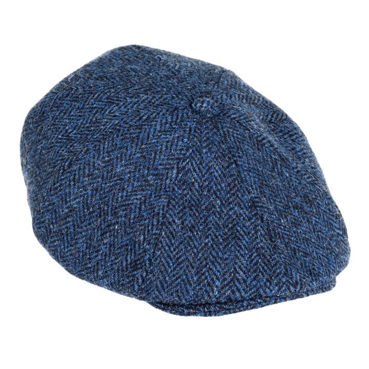 Heather Hats & Accessories - Wholesale Newsboy/Schoolboy Hat - Unisex - ZH015 Arran Harris Tweed 8 Piece Cap