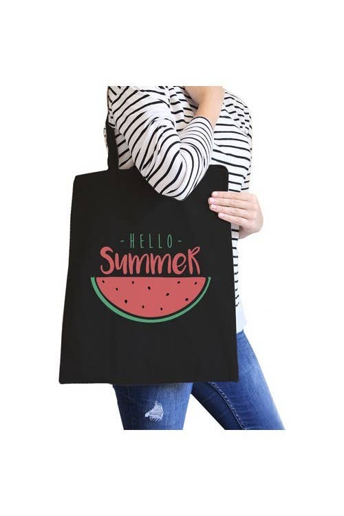 365 In Love - Wholesale Tote Bag - Women's - Hello Summer Watermelon Canvas Bag0
