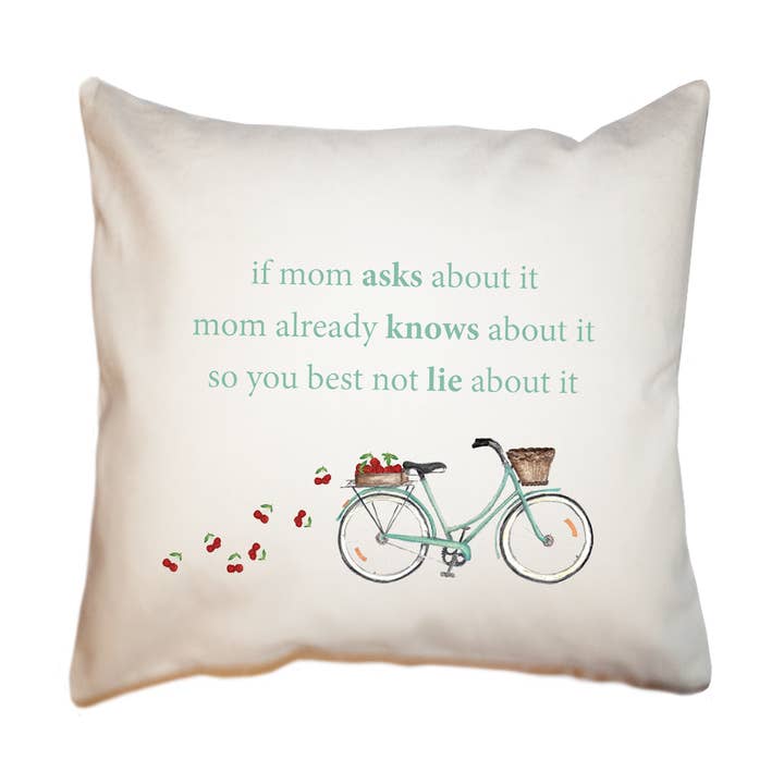 if mom asks square pillow for wholesale by Tina Labadini Designs