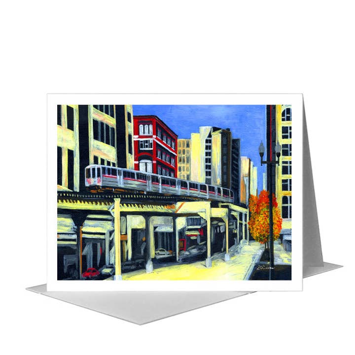 Wabash, Chicago, Greeting Card (#7242A) for wholesale by Printed Canvas