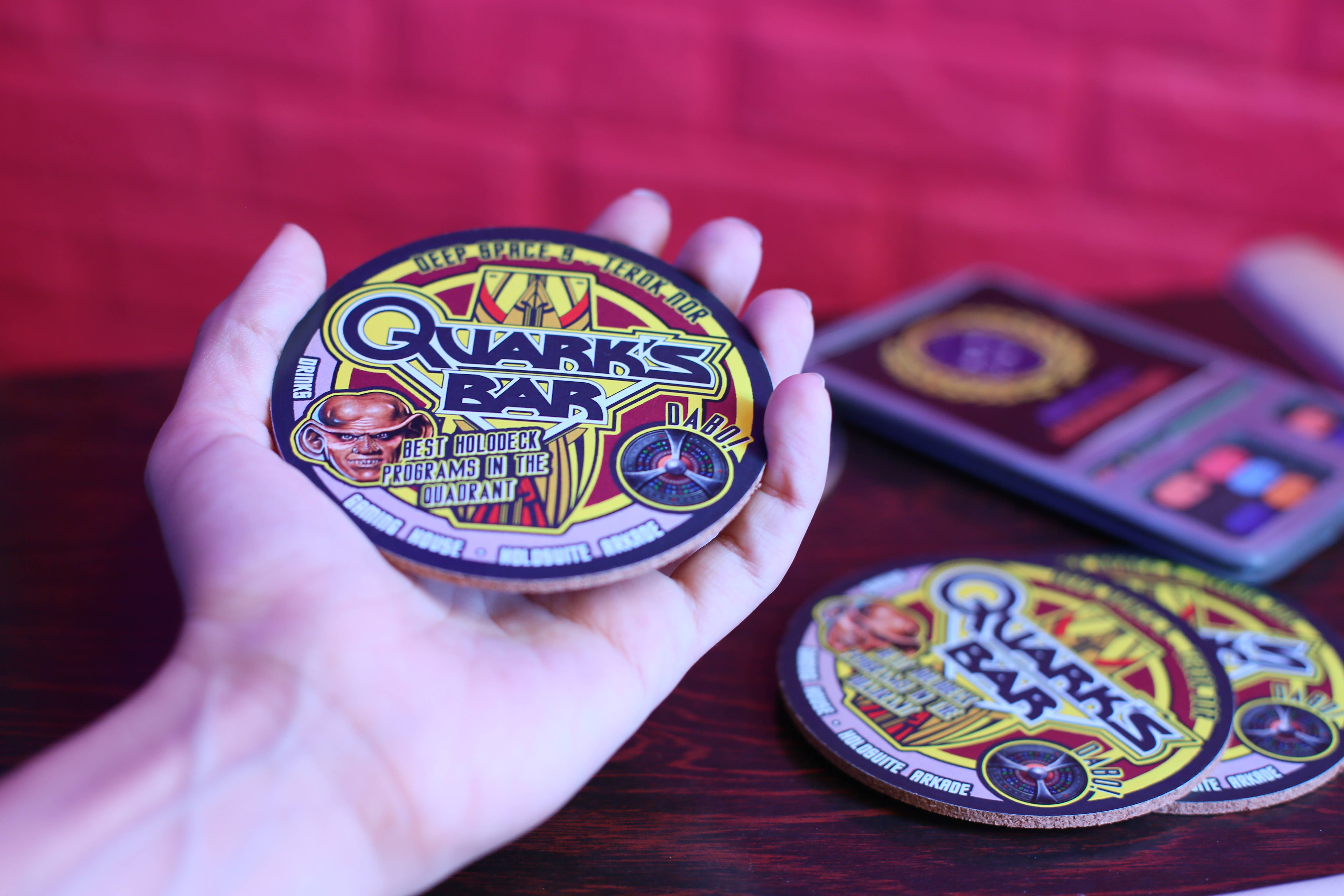 SciFi Nerds – wholesale Coasters – ST Cork Coasters, Pack of 4 Quark's Sci-Fi Decor0