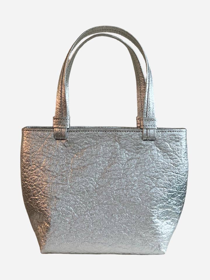 Mini Tote, Silver for wholesale by Ceibo