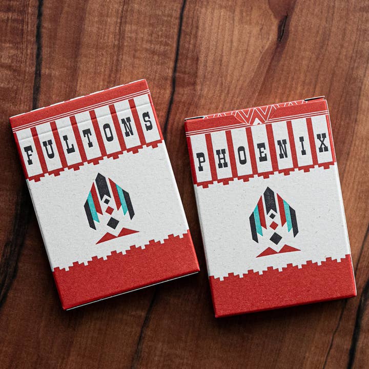 FULTONS Playing Cards - Wholesale Playing Cards - ACE FULTON'S PHOENIX CASINO PLAYING CARDS ARIZONA RED2