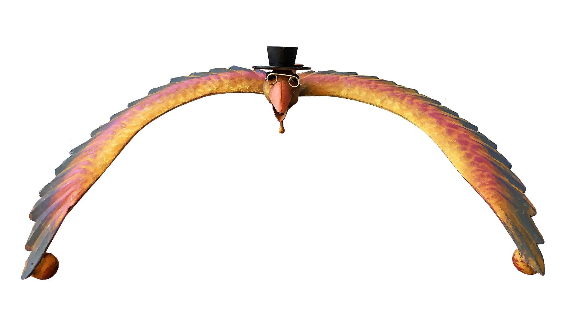 Continental Art Center - Wholesale Garden/Lawn Stake - Rustic Old Crow Metal Kinetic Balancer Garden Stake4