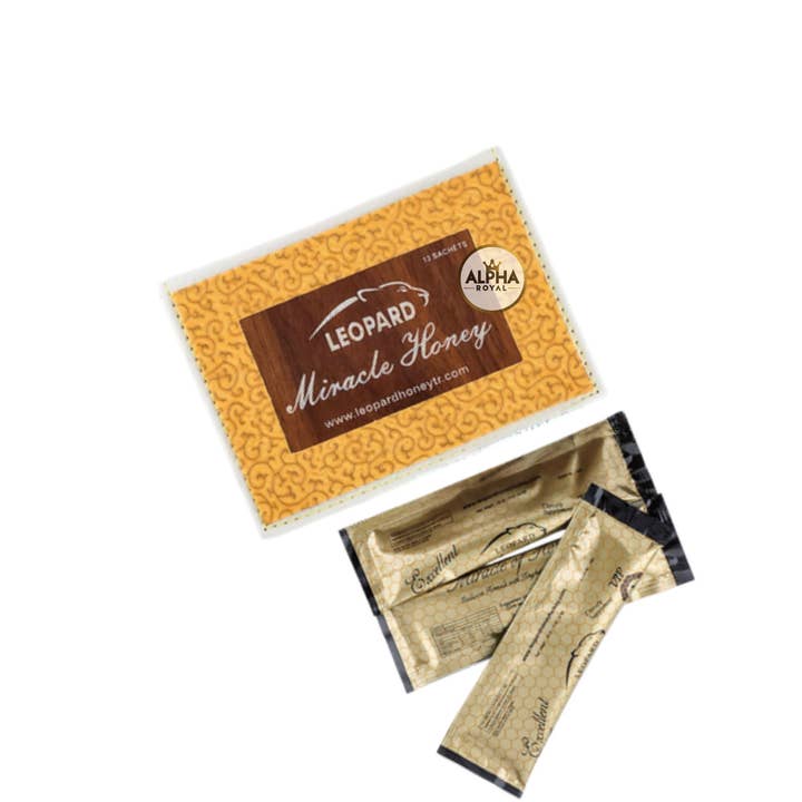 Alpha - Wholesale Honey - Leopard Miracle Honey, 12 Sachets (20g Each) | New Honey0