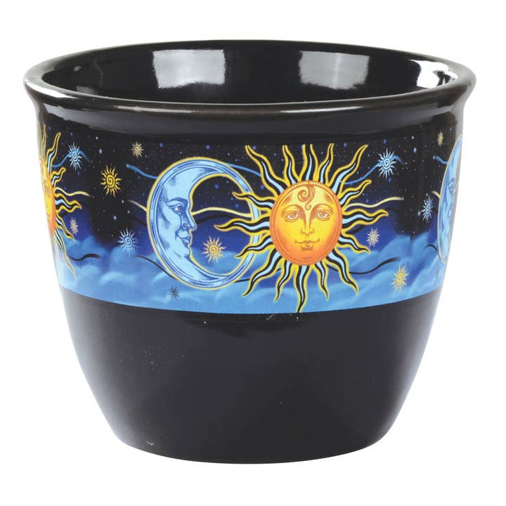 Sun/Moon Smudge Pot for wholesale by Benjamin International