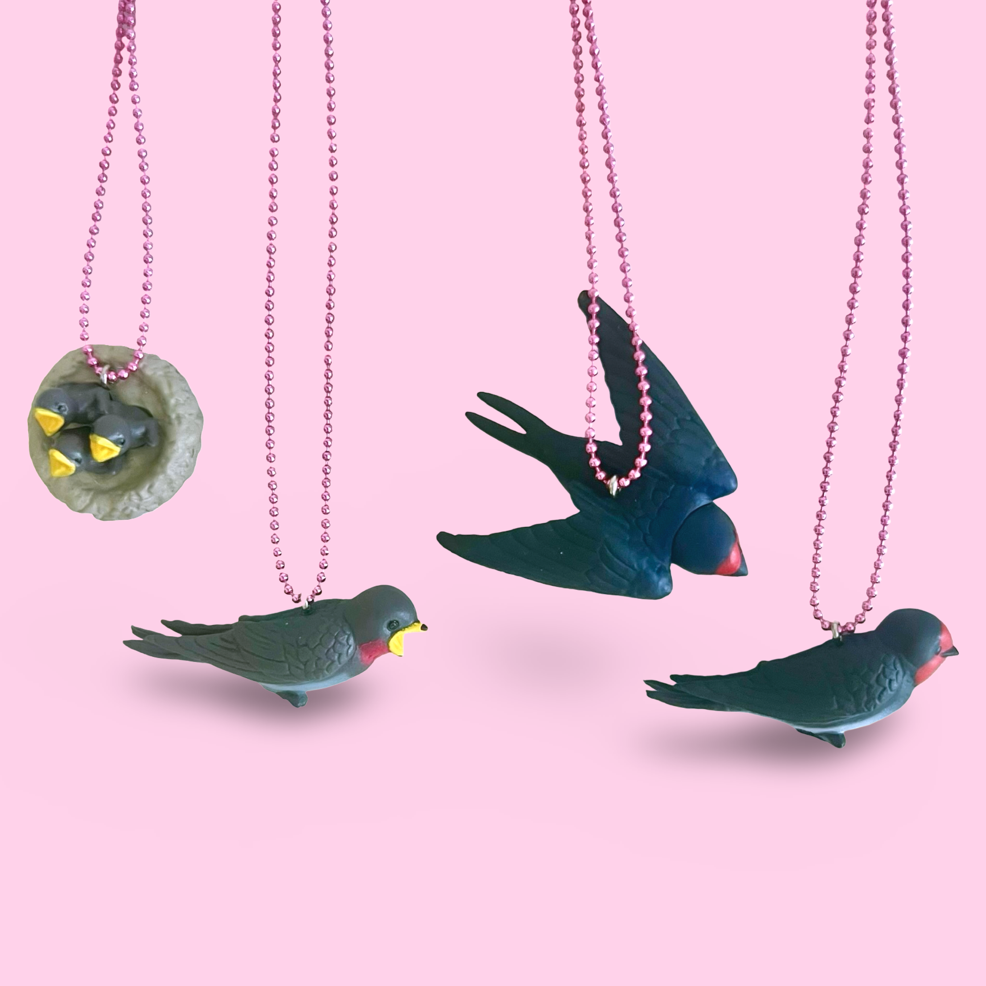 Pop Cutie Accessories & Gifts - Europe - Wholesale Pendant/Charm Necklace - Swallow Necklace I Bird Necklace I Charm Necklace I Handmade13