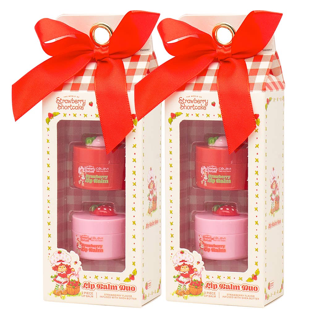 - CELAVI X STRAWBERRY SHORTCAKE CONJUNTO DE BÁLSAMO LABIAL 2 UNI, ss 60097 para venda a revendedores na Faire0