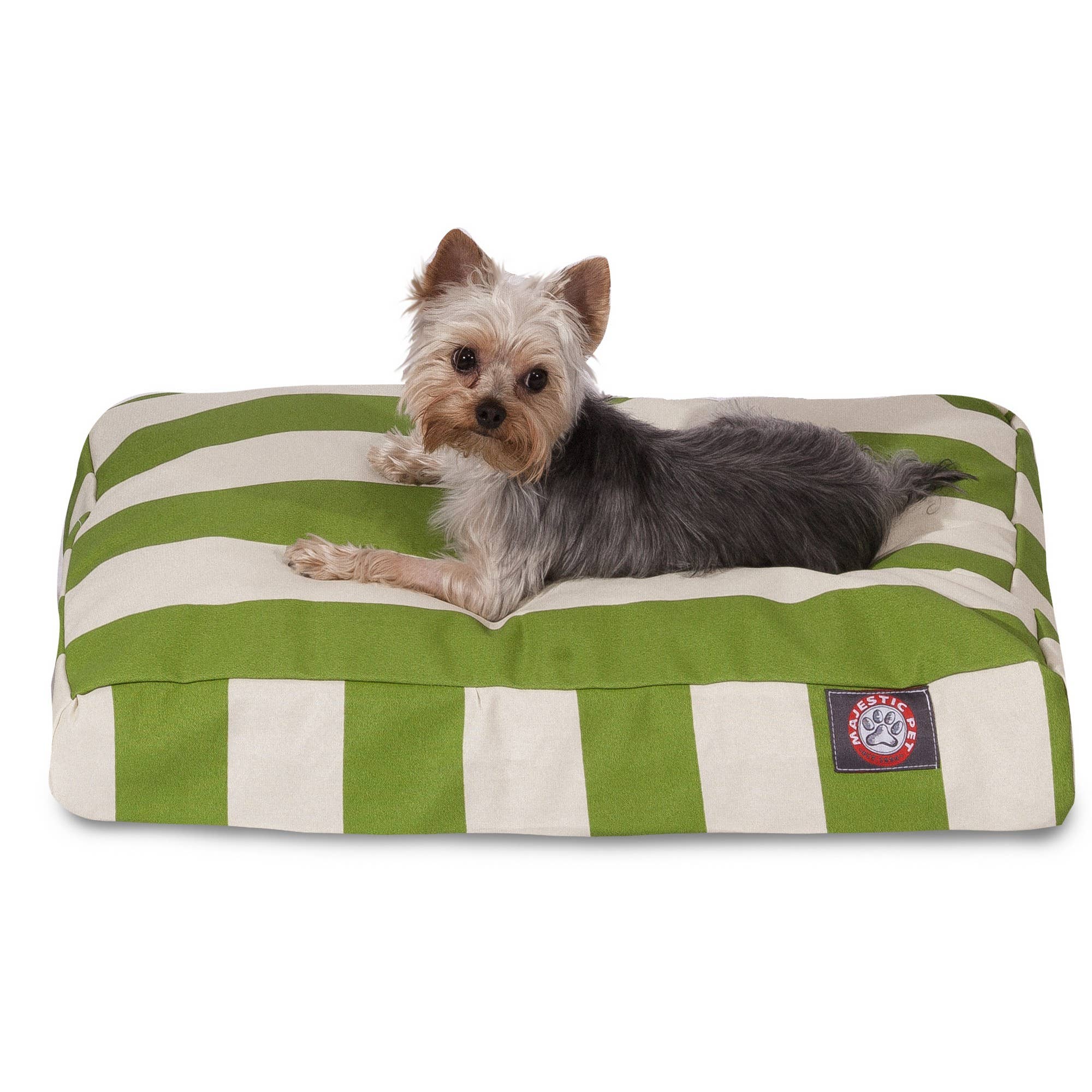Majestic Pet Products - Vente Panier – chien - Panier rectangle pour chien en mousse à mémoire déchiquetée à rayures verticales45