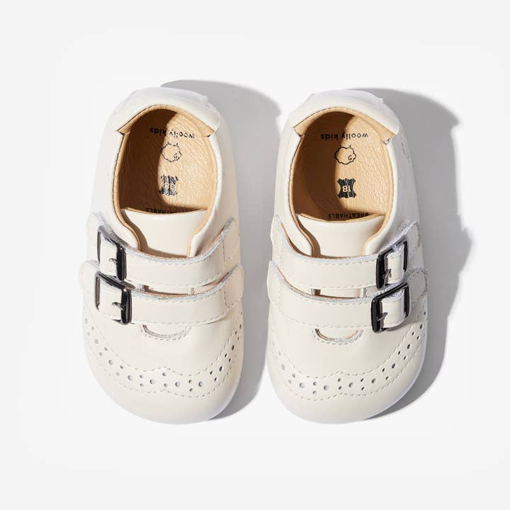 Woolly Kids - Wholesale Cot shoes – Baby - Shelley - Cream White8