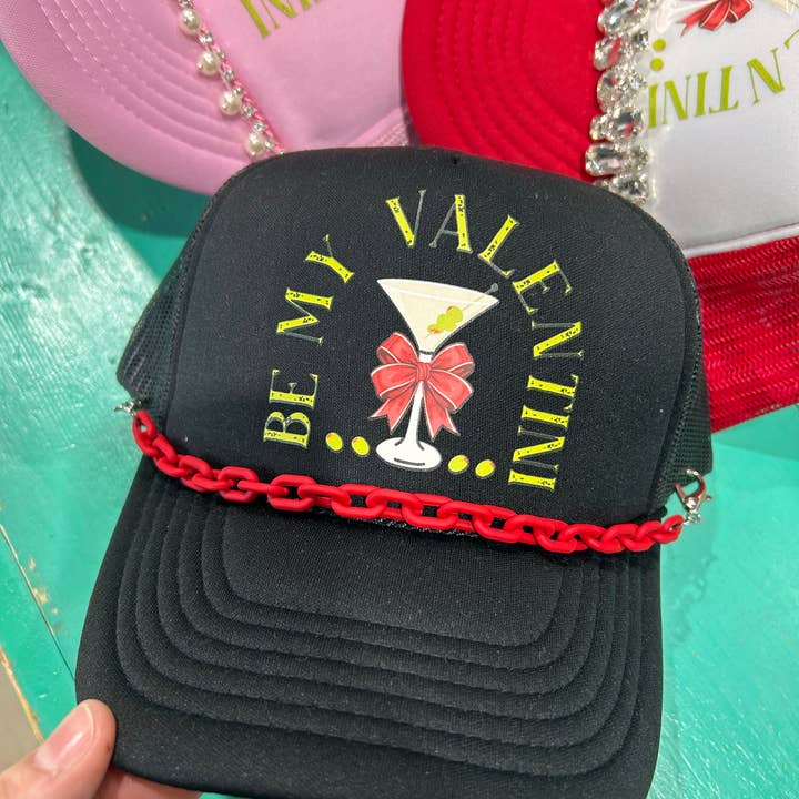 Vibes Hat Company - Wholesale Trucker Hat - Women's - Be My Valentini Trucker | Valentine Cap | Martini Hats |