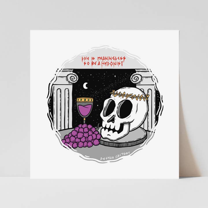 La vie n'a pas de sens Imprimer pour la vente par Despair Factory